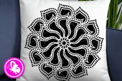 Yellow flower Mandala svg Floral wall art Lotus Sunflower Product Image 3