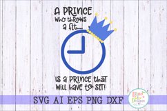 Prince Timeout Chair  SVG DXF EPS AI Cutting File Product Image 1