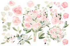 Watercolor BLOOMING flowers 146 PNG Product Image 6
