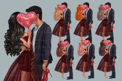 Valentine's Day Clipart, Love Couple Clip Art Product Image 8