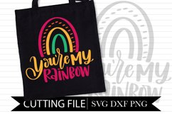 You're My Rainbow - Hand Lettered SVG Product Image 1