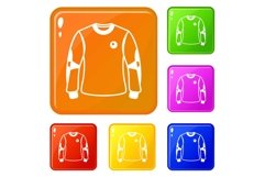 Shirt goalkeeper icons set vector color Product Image 1