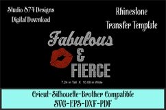 Fabulous and Fierce Rhinestone SVG Template - Diva Product Image 1
