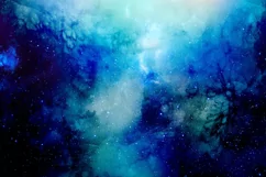 Space Watercolor Backgrounds - Free Design of The Week Product Image 3
