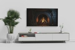 Samsung Frame TV Art, Cozy Fireplace Flame Art Set of 4 Product Image 5