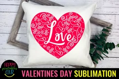 Love Heart Valentine Sublimation I Romantic Sublimation Product Image 3