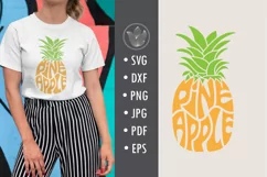 Pineapple Cut File | Fruit Word Art Product Image 1