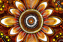 Dotted Flower Background Wallpaper Product Image 1