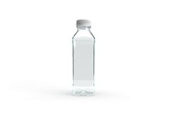 Transparent Plastic Bottle 3D Mockup Template Photoshop Product Image 2