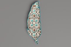 Nature laser cut file - Feather Mandala Product Image 5