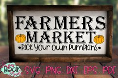 Farmers Market Pick Your Own Pumpkins - A Fall SVG Product Image 2