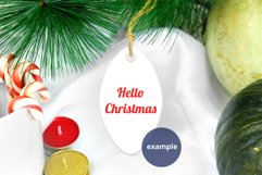 Christmas Football Ornament Mockup PSD, Ornament Mockup PNG Product Image 3