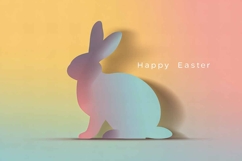 Cool bunny on the eve of Easter, empty space Product Image 1