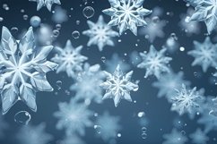 3D Snowflakes Background Product Image 1