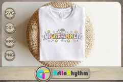 Overthinker Svg, Retro Groovy Svg, Anxiety, Mental Health Product Image 1