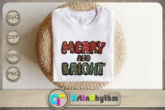 Merry And Bright Svg, Christmas Svg, Christmas Svg Cut File Product Image 3