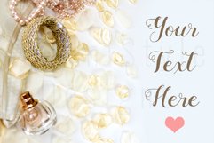 Feminine Styled Stock Desktop Mockup, Flatlay Stock Photo 93 Product Image 1