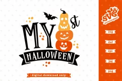 Halloween SVG file for baby| My 1st Halloween SVG design Product Image 1