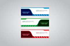 Vector abstract design web banner template Product Image 1