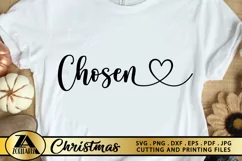 Chosen SVG Christian SVG PNG EPS DXF Blessed SVG Cut Files Product Image 2