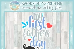 Baby First Father's Day Holiday SVG DXF EPS PNG files Product Image 4