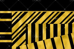 16 Black and Gold Seamless Striped Pattern Digital Papers Product Image 6
