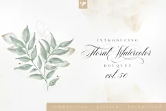 Floral Watercolor Bouquet Vol50 Product Image 1