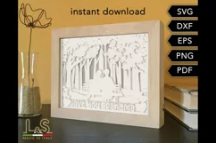 Grandma svg Shadow Box 3D | Grandmother svg Layered Lightbox Product Image 2