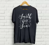 Faith over Fear SVG DXF PNG EPS Product Image 4