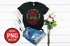 A Thankful Heart Is A Happy Heart PNG Sublimation Turkey Product Image 2
