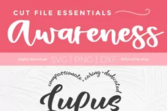 Lupus svg - a lupus awareness svg with heart for crafters Product Image 6