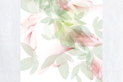 Abstract vector background with pink and green leaves Product Image 1