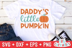 Fall SVG | Daddy's Little Pumpkin | Shirt Design Product Image 1