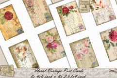 Vintage | Post Cards | Roses | Printable | Vintage post card Product Image 3