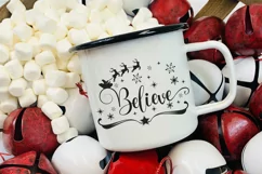 Believe in the Magic - Christmas SVG Quote - Believe SVG Product Image 3