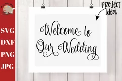 Welcome to our wedding svg dxf, wedding sign decal svg dxf Product Image 1