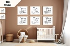 Wooden Frame Smart Mockup PSD &amp; JPG Template Graphic Product Image 1