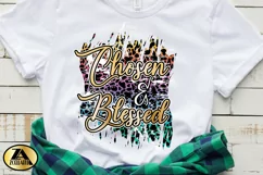 Christian Sublimation PNG Animal Print Chosen Blessed PNG Product Image 2