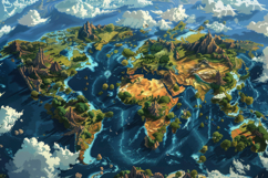 Fantasy Map Background Wallpaper Product Image 1