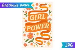Girl Power Ribbon Poster Product Image 1