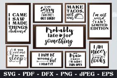 FUNNY QUOTES BUNDLE SVG - PNG -EPS -DXF files Product Image 1