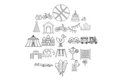 Coddle icons set, outline style Product Image 1