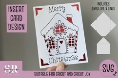 Christmas insert card design| Paper cutting | Cricut Joy svg Product Image 1