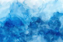 Peaceful Blue Watercolor Background Wallpaper Product Image 1