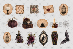 Gothic Halloween Clipart Product Image 3