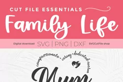 Mum svg - a mother's day SVG with mum heart shape Product Image 3