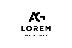 Letter AG Monogram Logo Vector Design Product Image 1