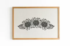 Sunflower svg, Flower border svg, Sunflower swag svg Product Image 4