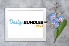 Picture frame mockup orchid flower decoration stock photo Product Image 1
