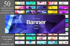 50 Polygonal Banner Design Backgrounds Product Image 1